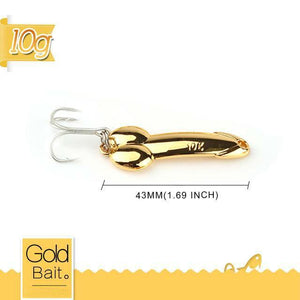 Silver & Gold Spoon Fishing Lures